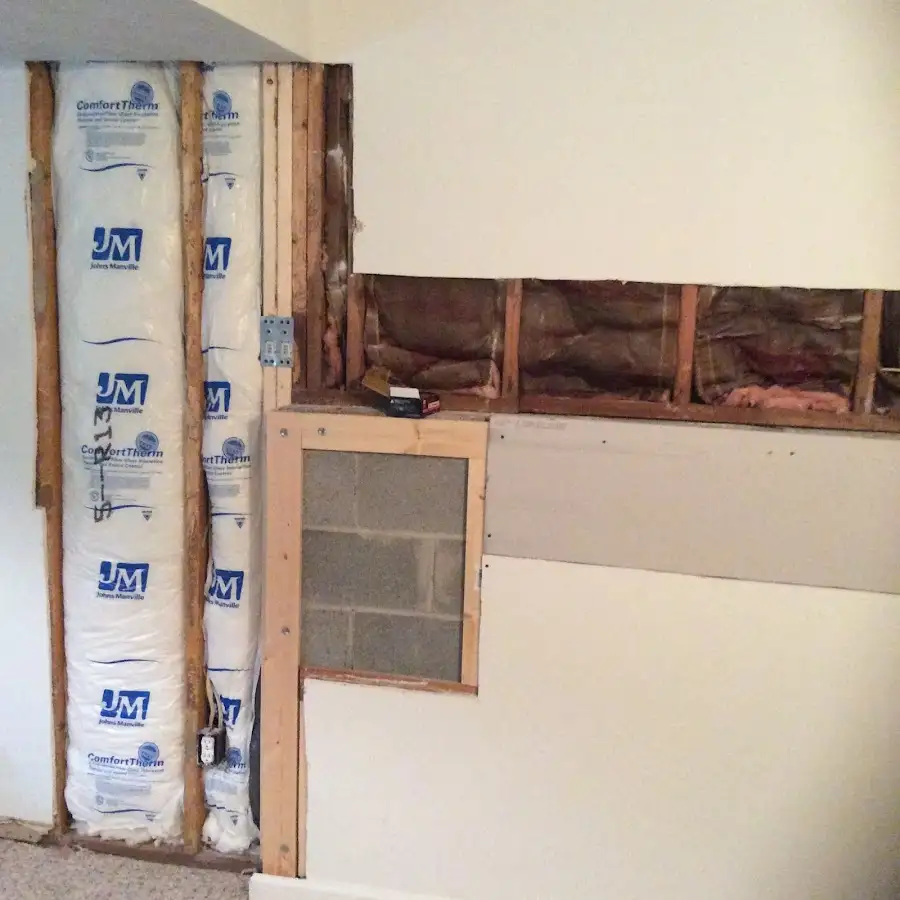 Wall insulation replacement during Structural Drying in Midland